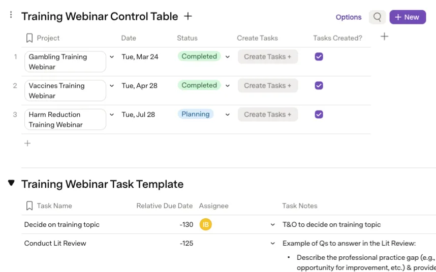 Workflow Automation — interface detail 1
